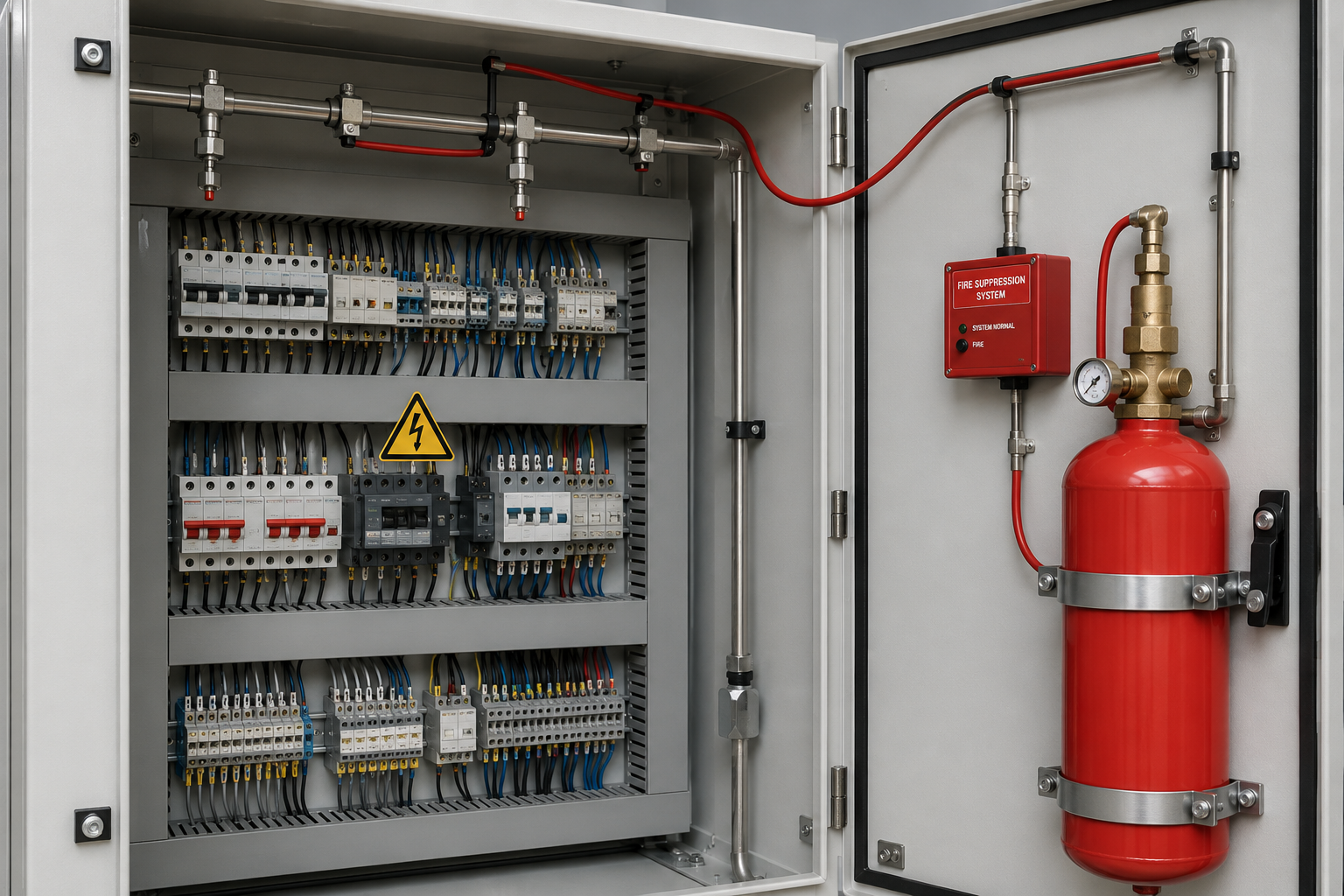 Elektrik panosu yangın söndürme sistemi