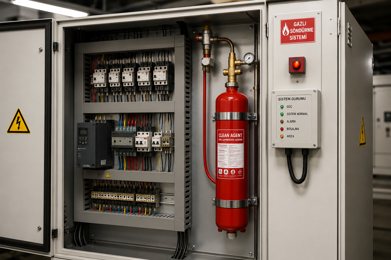 İstanbul elektrik panosu gazlı söndürme sistemleri